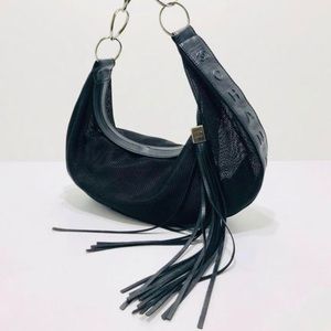 SOLD 🎊 Chanel Vintage Mesh and Leather Tassel Bag